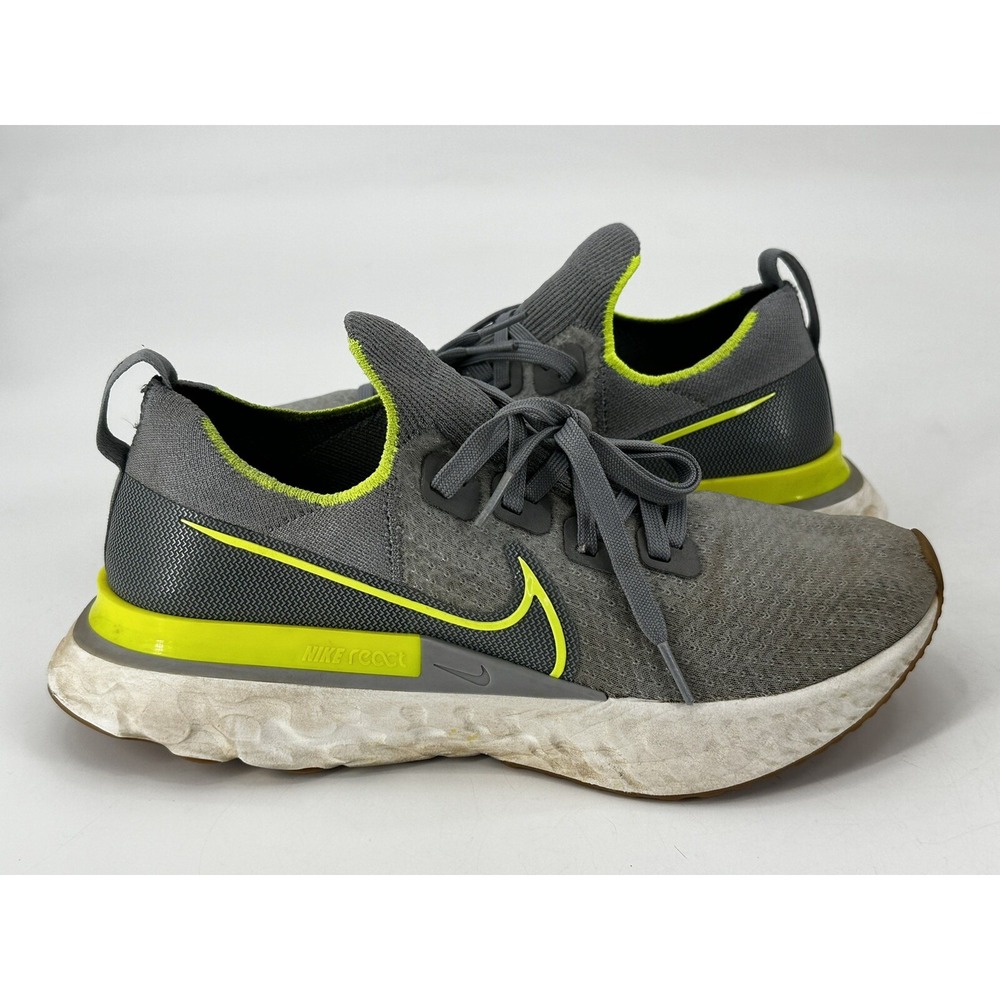 Nike React Infinity Run Flyknit (CD4371-008) Men's Size 8.5 Grey/Green
